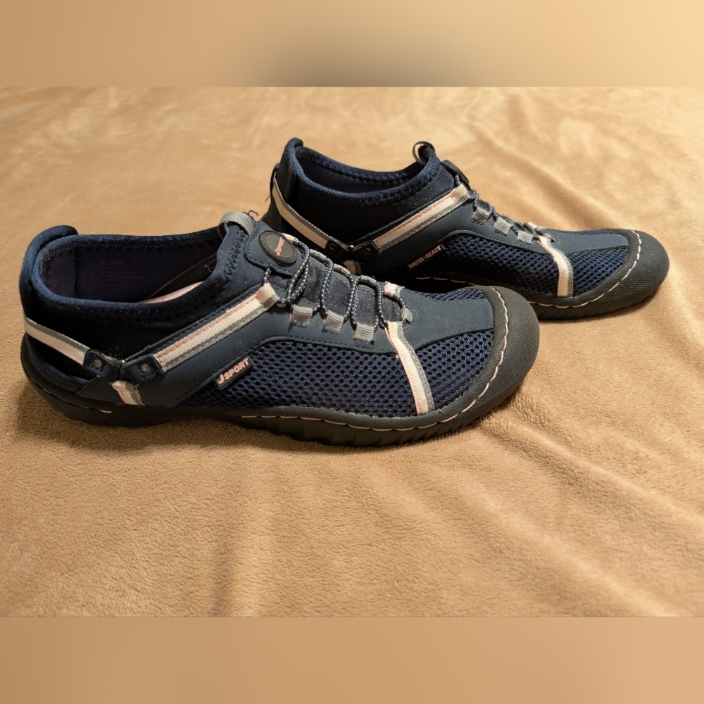 Women's Navy/Pink JSport® Water Shoes - Picture 4 of 6